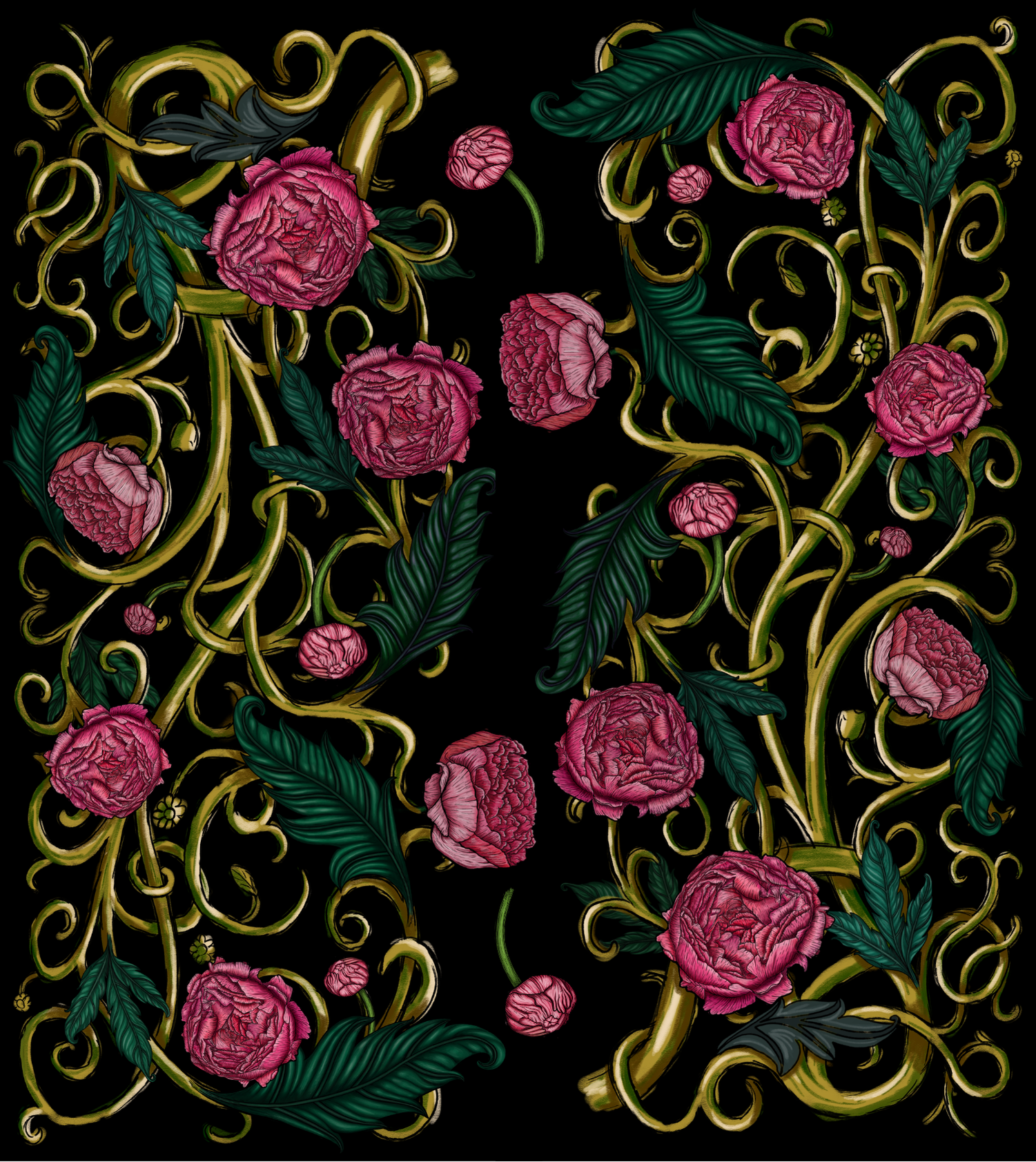 Golden & roses